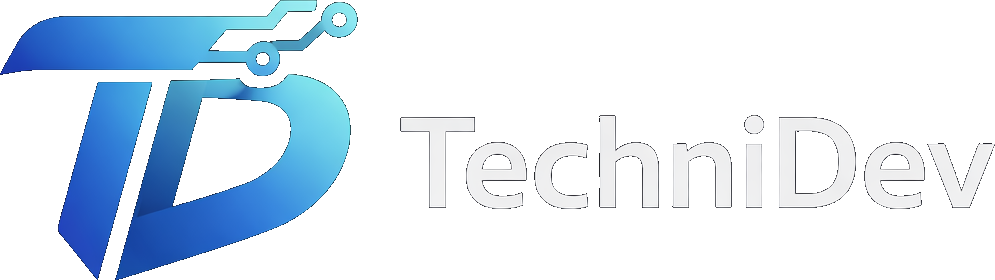 Logo de TechniDev, développeur du site